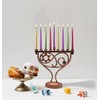 Ner Mitzvah Whimsical Hanukkah Menorah – Menorá para vela Janucá