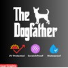 The Dogfather Decal Vinyl Sticker - Funny Stickers- Auto Car,