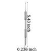 Circle Bevel Double-ended Nail Cuticle Pusher Tool Pre-polish Sandpaper Sheets
