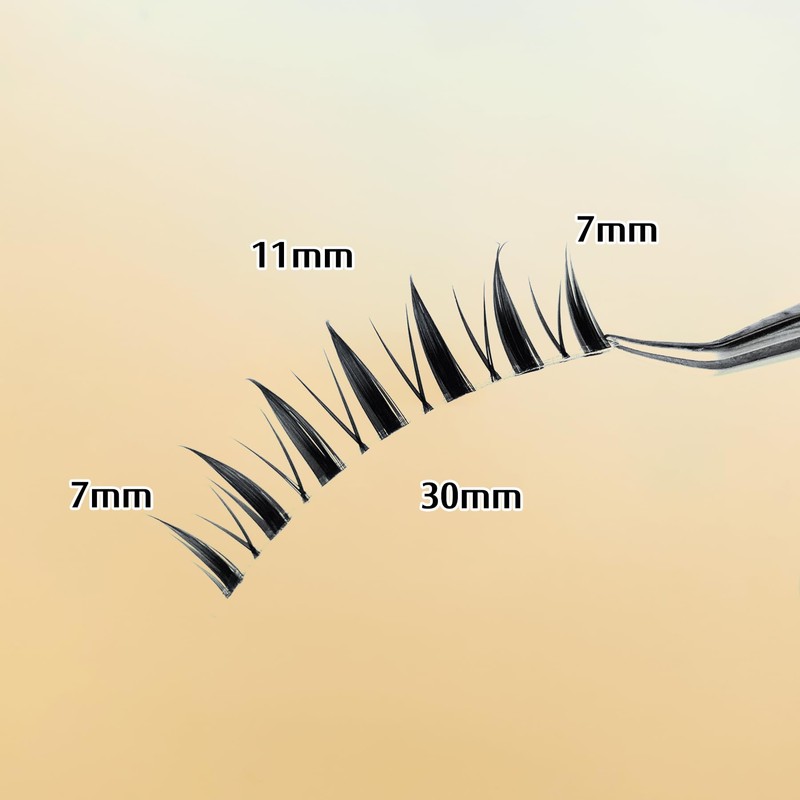 Musegetes False Eyelashes, 4D False Eyelashes, Natural False Eyelashes, Ultra