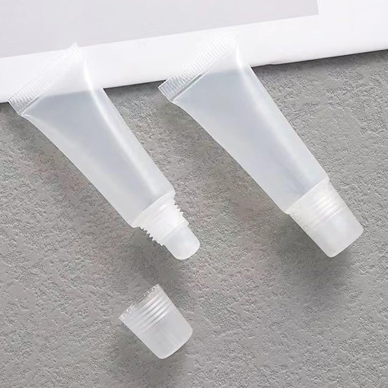 LKCCTK 5ml Lip Gloss Tube, Set of 10, Transparent, Diagonal