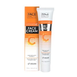 Face Facts Face Facts Vitamin C Face Cream | Antioxidant-rich Vitamin C + Glycerin | Hydrate + Brighten skin | Vegan | 50ml