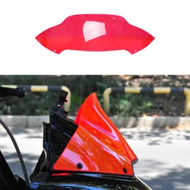 POWER JAMES Pink Red 7.0",7.0 inch Tall PMMA Windshield Windscreen, Compatible with Harley Davidson 2015-23 Road Glide, Road Glide Special, FLTRKSE, FLTRXST