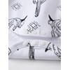 Awxoder Baby Boy Outfit Set Print Tops + Suspender Pants