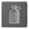 4 x 'Hot Water Bottle' 10cm Square Slate Coasters (CR00220443)