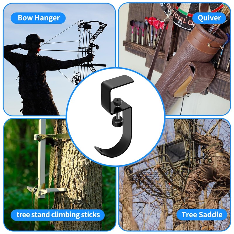 Metal Hunting Tree Stand Seat Hangers 4PCS Adjustable Treestand Gear