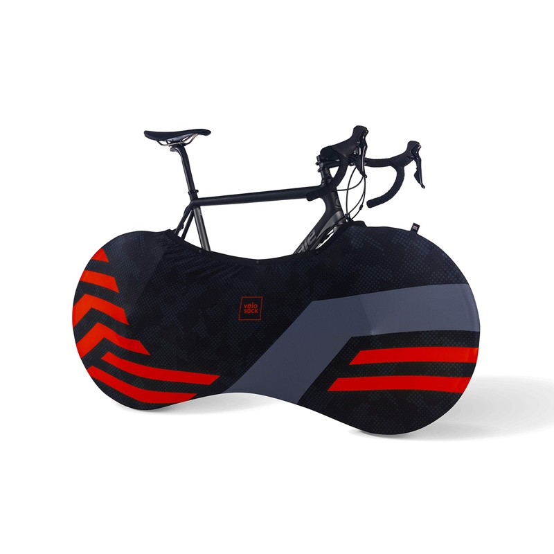 Velo Sock Unisex - Adult Red Lines Bike Cover, One