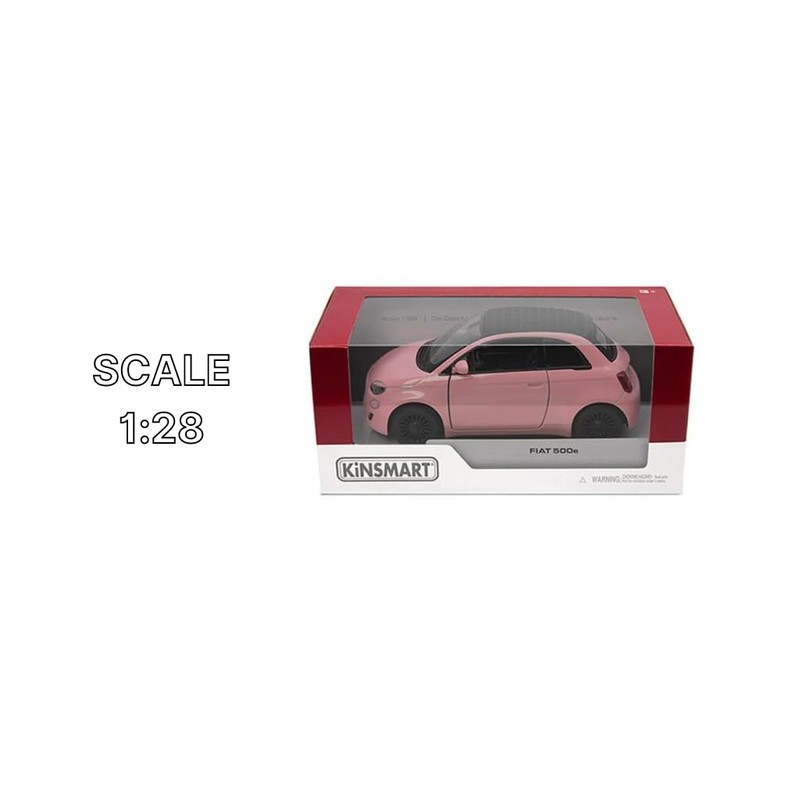 Easy Toys Model Car Compatible with FIAT 500e Pastello. Scale