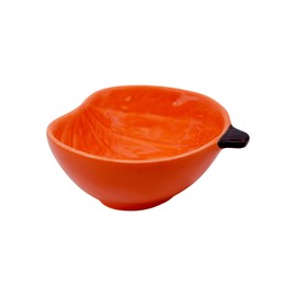 PENCK Small Guinea Pig Food Bowl Pumpkin-Shaped Cute Ceramic Hamster Water Bowl Ferret Rat Chinchilla Rabbit Feeding Dish Young Animal Feeder(Brown)