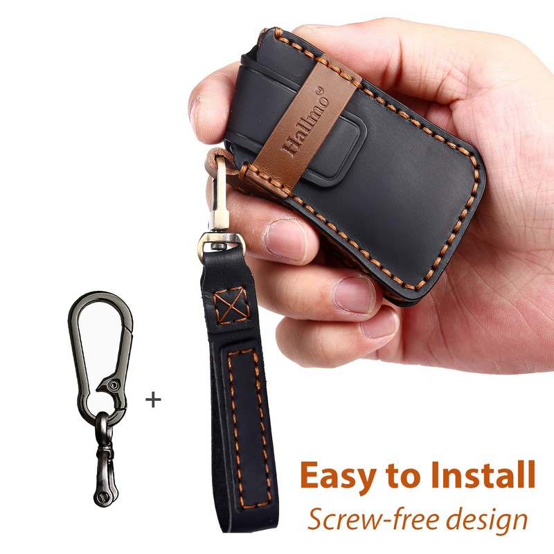 Aoocar 2018-2025 Leather Key Fob Cover, Compatible with Lexus ES