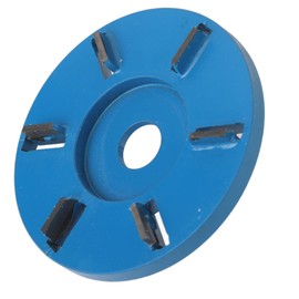 Tree Stump Sander 6 Teeth Wood Carving Disc Steel Angle Grinder for Woodworking 3.5 Inch (Flat Blade)