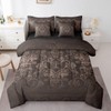 Erosebridal Gothic Damask 7 Piece Comforter Set Full Bed in