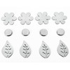 Metaltex 254518 Magnetic Table Cloth Weights, Silver, 4-Piece (assorted)