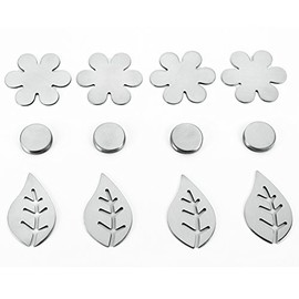 Metaltex 254518 Magnetic Table Cloth Weights, Silver, 4-Piece (assorted)