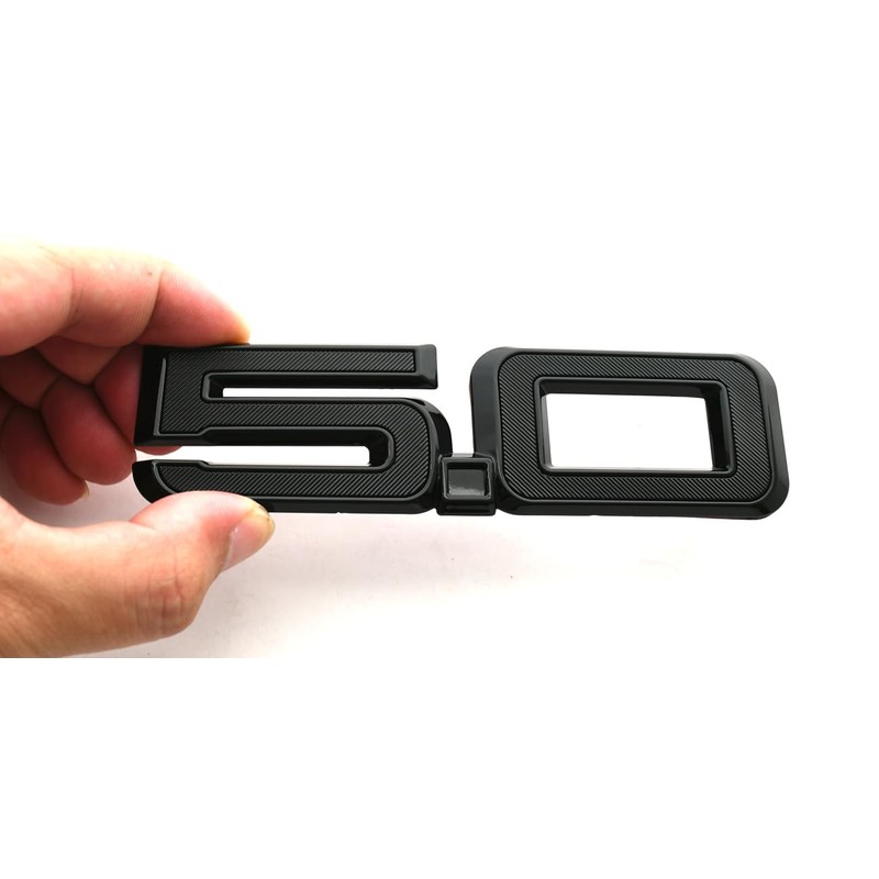 2pcs 5.0 Side Emblems 3D Badge Replacement for 2024 Mustang