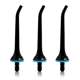3 PCS Water Flosser Replacement Jet Tips Compatible with Nicwell, COSLUS, Mospro, Zerhunt Oral Irrigators, High-Quality Black Nozzle Tips for Effective Oral Care