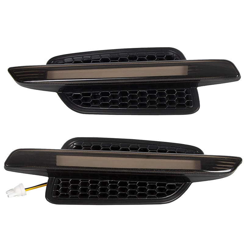 HECASA Front Fender Side Marker Lights Compatible with 2008 2009