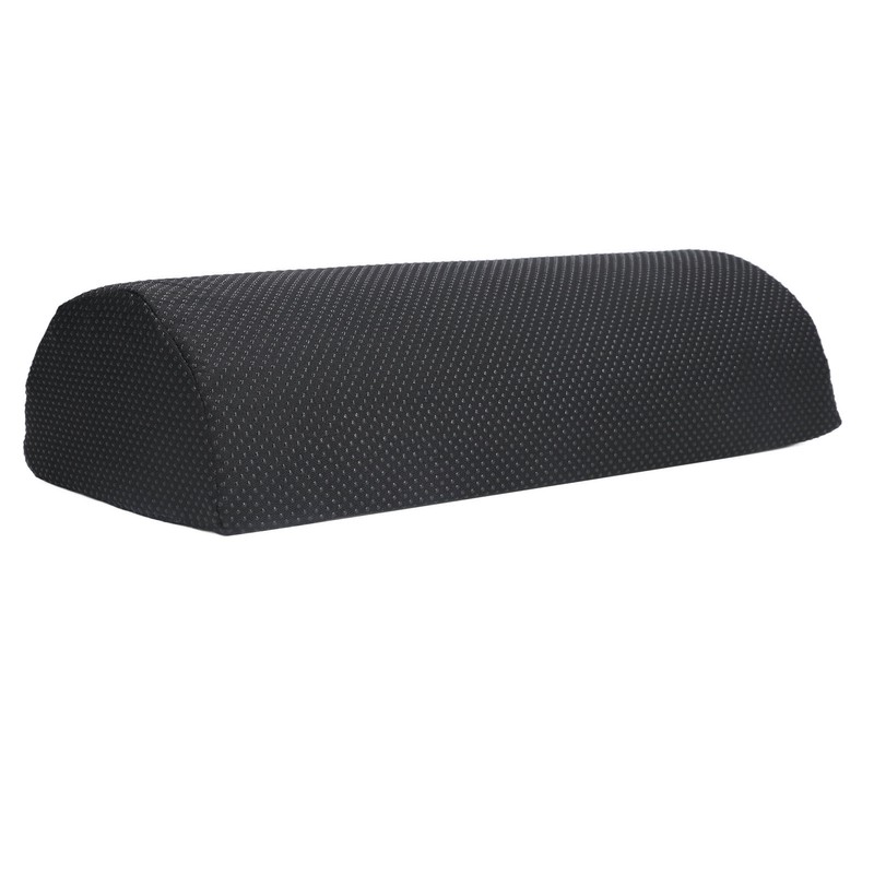 Under Desk Footrest Black Comfortable Relaxing Semi Circular Detachable Zipper