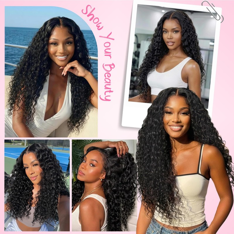 Miracle Feather Crochet Hair for Black Women Deep Wave 18"