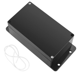 Electronic Junction Box, ABS Cable Housing Distribution Box, 158 x 90 x 60 mm Junction Box with Fixed Ear, Surface-Mounted Box, Electronic Project Box, for Indoor Outdoor Electronic Cables