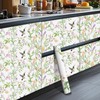 HOMETITUTE Hummingbird Floral Garden Wallpaper Peel and Stick Contact Paper