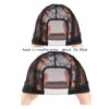 Leadigol Black U Part Swiss Lace Wig Cap Black Hair