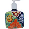 Fine Crafts Imports Mexican Handmade Talavera Rainbow Ceramic Bathroom Soap