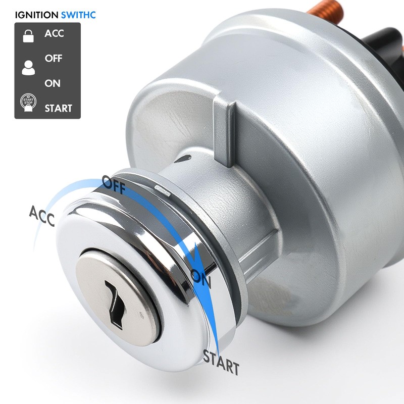 Ignition Switch Assembly Kit with 4 Door Lock Cylinder &