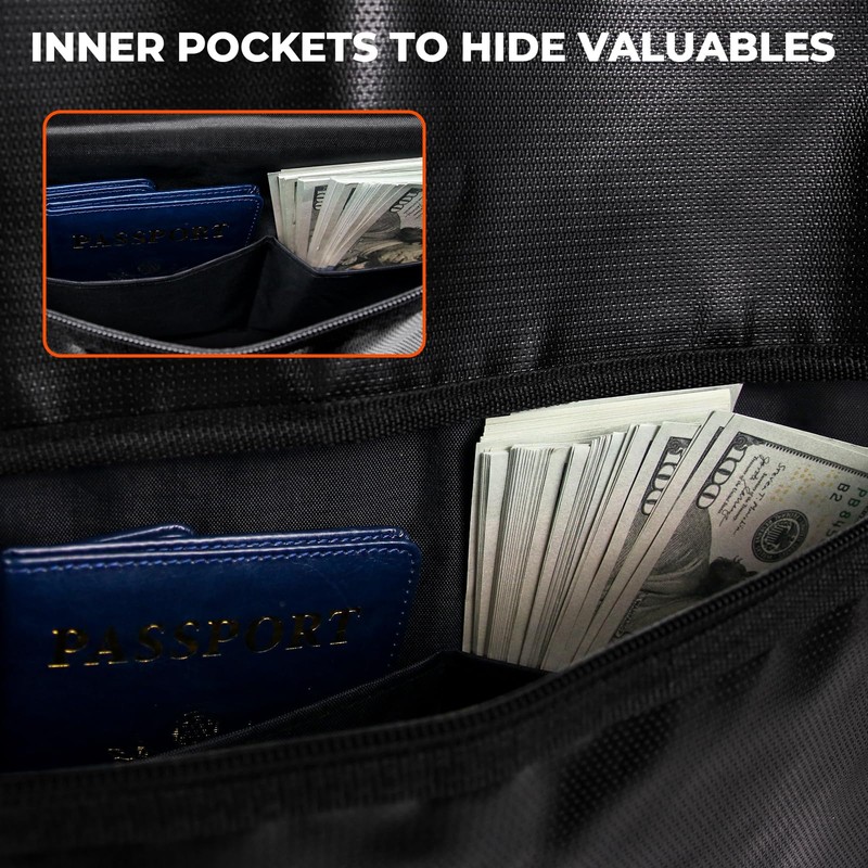 ROLOWAY Hanger Diversion Safe, Fireproof Safe with Hidden Safe Pocket,
