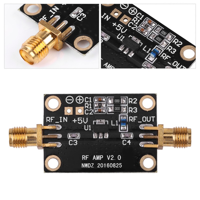 Wideband 0.01-4GHZ 21DB for HAM Radio RTL SDR LNA Low