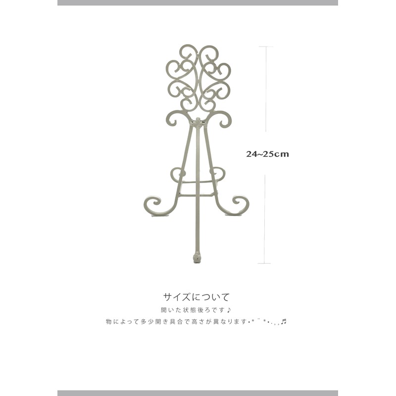 mamawreath MamaWreath Original Wreath Easel Photo Stand, Iron Easel Stand,