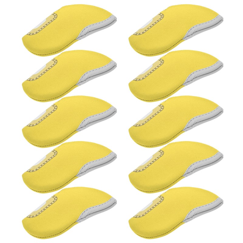 10Pcs Golf Putter Head Cover Iron Club See Through Window