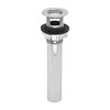 PF WaterWorks PF0722-CHDecoDRAINGrid Strainer Drain for Bathroom Vanity/Lavatory/Vessel/Sink, Plated ABS