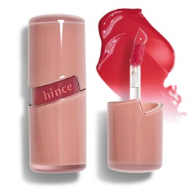 HINCE HINCE Raw Glow Gel Tint - Glossy Dewy Lip Tint, Non-Sticky & Long Wearing Lip Gloss for Natural Glass Glow, Moisturizing Liquid Lipstick, Vegan, 0.13 fl.oz. (FEVER, 04)