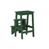 Boraam Niko Folding Step Stool-Equestrian Green, 24-Inch