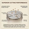 (ONLY For 3-Leaf)Compatible with Beautural Fabric Shaver Replacement Blades