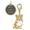 Primitives by Kathy Dog Collar Charm Set - Corgi