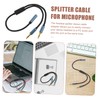 CAXUSD 1pc Headphone Audio Splitter y Adapter Cable Compact Earphone