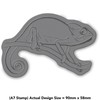 Azeeda A7 'Chameleon' Unmounted Rubber Stamp (RS00041924)