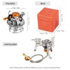 Camping Gas Stove with Gas Adapter Set Improves Burning Efficiency