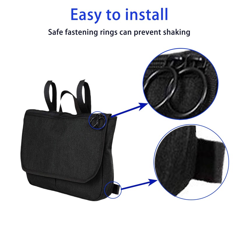 SYXLS Waterproof Wheelchair Accessory Bag, Exterior is Made of Waterproof