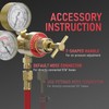 YESWELDER Acetylene Regulator CGA200, 0-400PSI and 0-30PSI Welding Gas Gauges