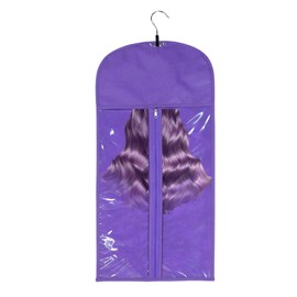 Wig Holder - Hair Extension Storage | Hairpieces Storage Holder, Hair Extensions Bag with Hanger, Dust-Proof Wig Bag for Women Hair, Store Style Human