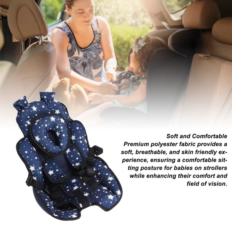 Toddler Car Seat Insert Soft Comfortable Portable Adjustable Infant Baby