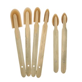 JMIBASIC Caulk Smoothing Tool Set, Assorted 6 Sizes with 2 Corner & Narrow Spatula, Silicone & Sealant Grout Applicator, Rubber Caulking Finisher (Wood)