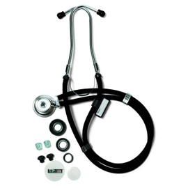Labtron 602 Sprague Rappaport-Type Stethoscope, 22", Black