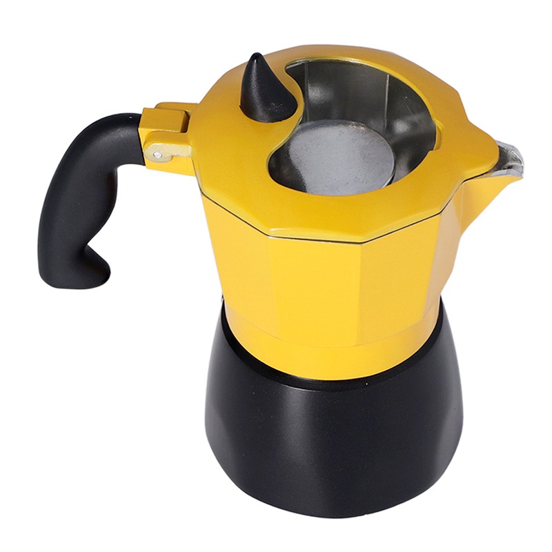 2 Cup 100ML Moka Coffee Pot Single Valve Aluminum Coffee