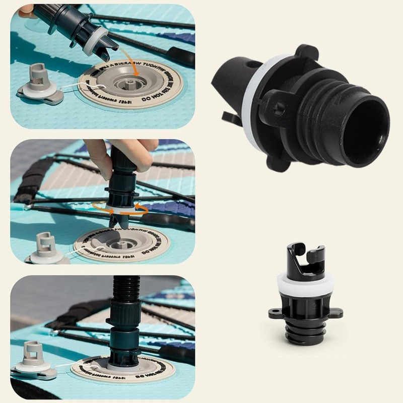 Granmagazz 6 Valve Adapter Boat Pump Adapter Inflatable Multifunctional Leak