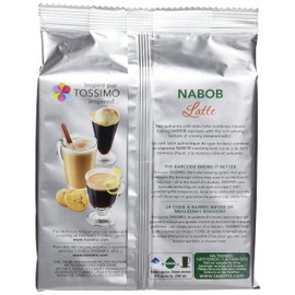 Tassimo Nabob Latte Coffee Single Serve T-Discs, 263g