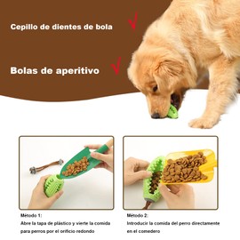 VOMOIT Juguetes para Perro Grande, Pelotas Rebotadoras de Hule para Higiene Dental de Perros, 100% Masticable y Excelente Juguete para-IQ Training,Juguetes Interactivos para Perro,Juguetes Perro,Verde